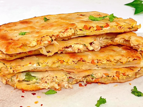 Stuffed Flatbread with Chicken