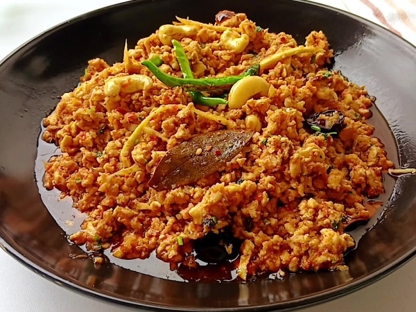 Chicken and Cashew Mince Dish