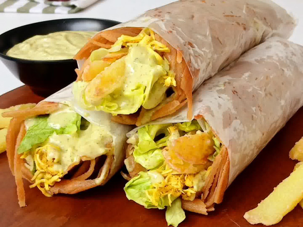 Chicken Wrap with Shredded Filling
