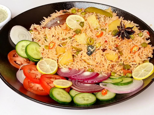Peas and Potatoes with Rice