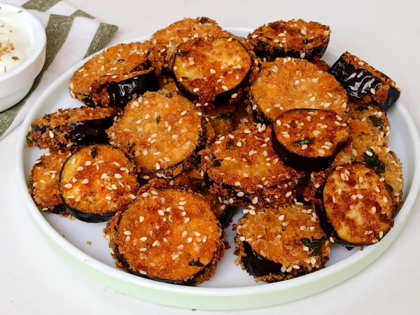 Fried Eggplant Slices