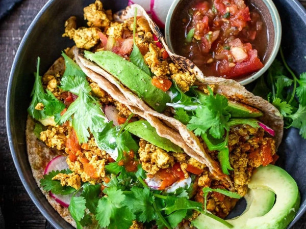 Meatless Breakfast Tacos