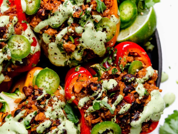 Deconstructed Peppers with a Vegetarian Twist