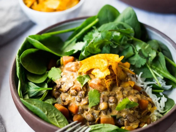 Delicious Cheesy Mexican Rice and Lentils Made in the Instant Pot®