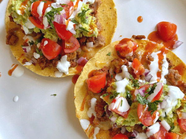 Savory Ground Turkey Tostadas