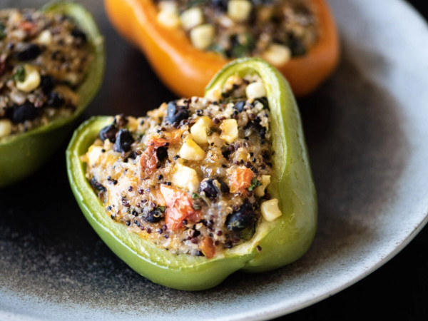 Bell Peppers Stuffed with Southwestern Flavors (Low Carb)