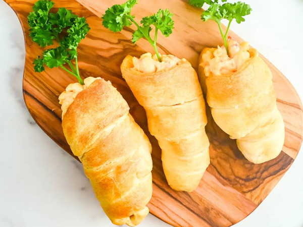 Easter-themed Carrot Cheese Roll