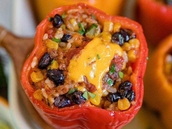 Taco-Filled Bell Peppers