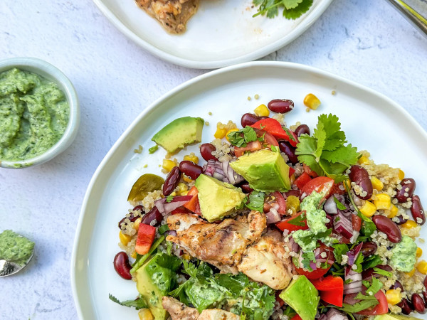 Chicken and Quinoa Salad with a Mexican Twist