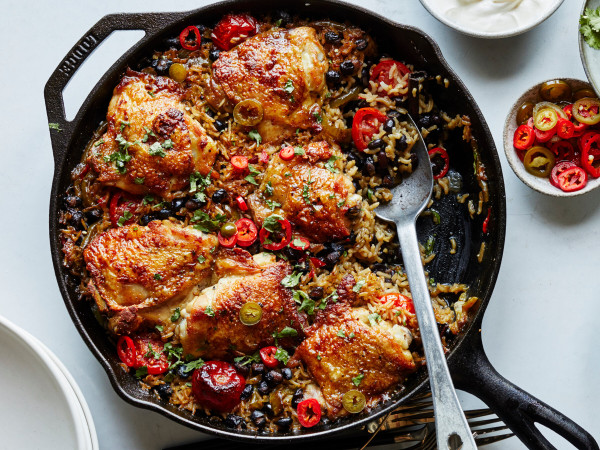 Spicy Chicken Bake with Black Beans