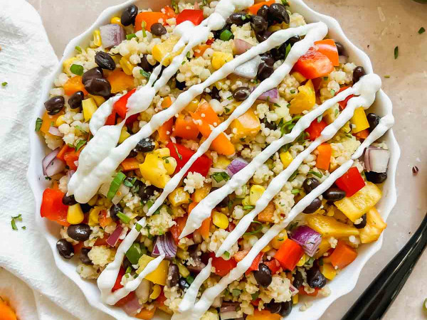 Black Beans, Pineapple, and Couscous Dish