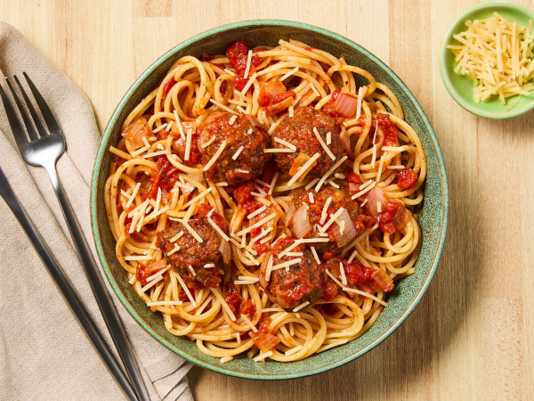 Spaghetti and Meatballs in a Mexican Style