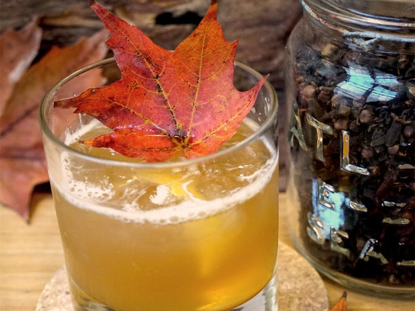 Maple-Infused Leaf Cocktail
