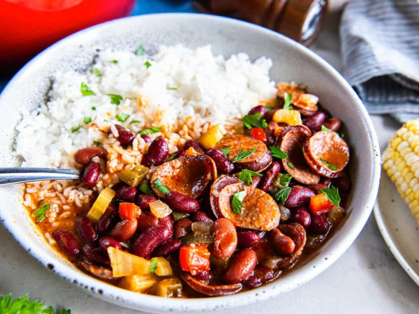 Easy Red Beans and Rice with Sausage in the Instant Pot®