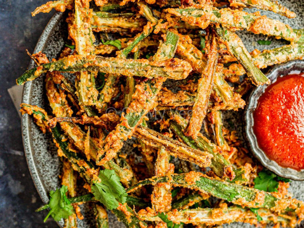 Indian Spiced Crispy Okra