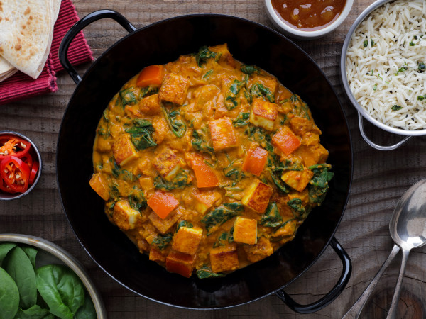 Paneer in Spinach Curry