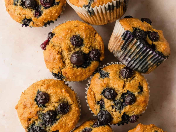 Almond Flour Muffins with Blueberries (No Gluten)