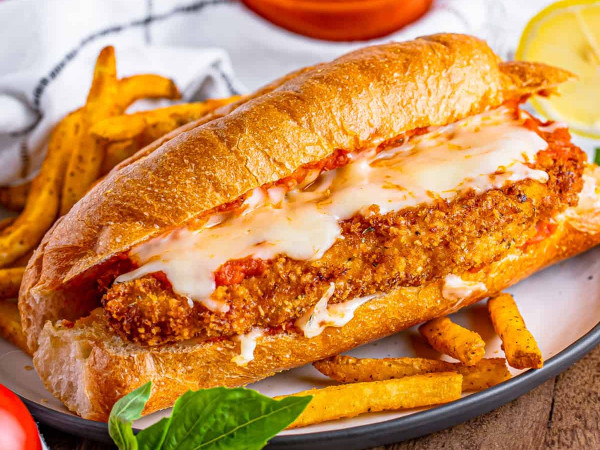 Chicken Parmesan Submarine with Filling