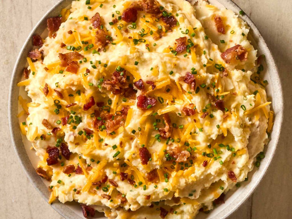 Ham and Cheese Loaded Mashed Potatoes