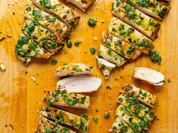 Wraps Filled with Chimichurri Chicken