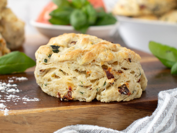 Best Ever Buttery Biscuits with Fresh Basil