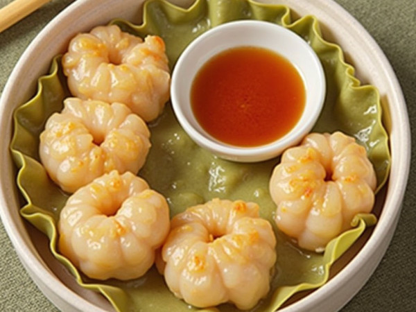 Dashi-Infused Naked Shrimp Dumplings