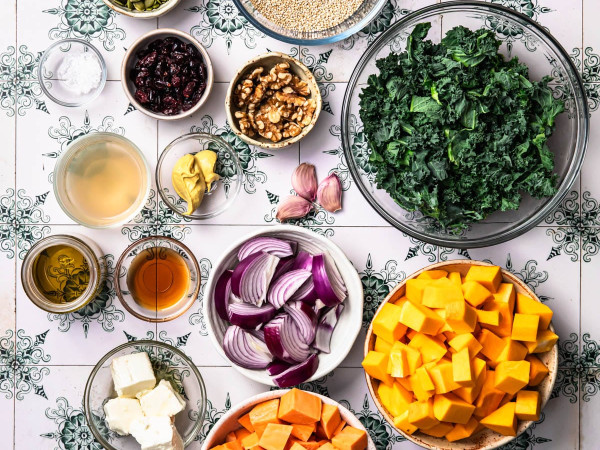 Seasonal Quinoa Salad with Poppy Seed Dressing