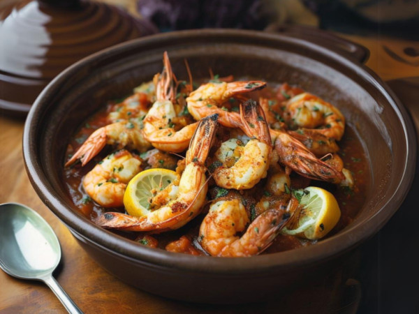 Easy One-Pot Moroccan Shrimp Tagine