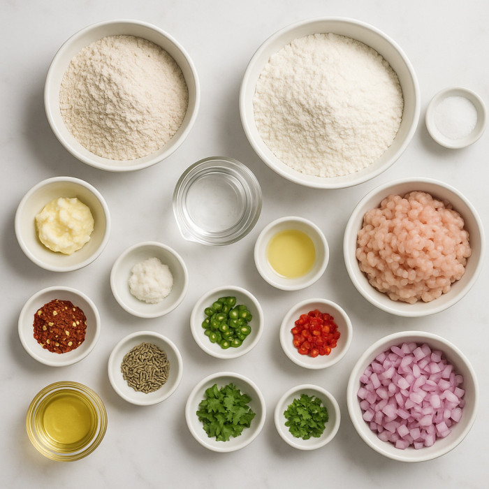 Gourmet Minced Meat Flatbread ingredients