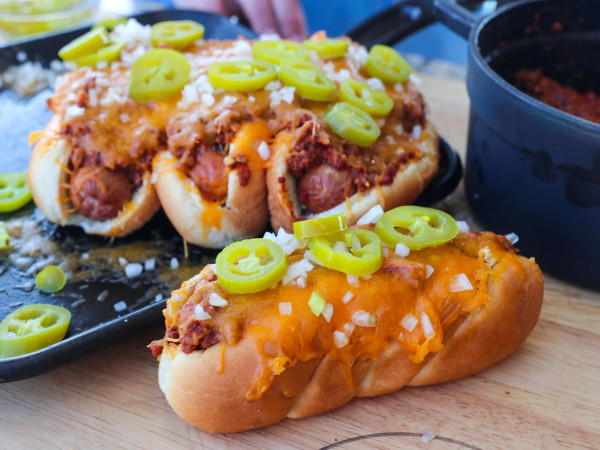 Chili Dogs Perfect for Game Day