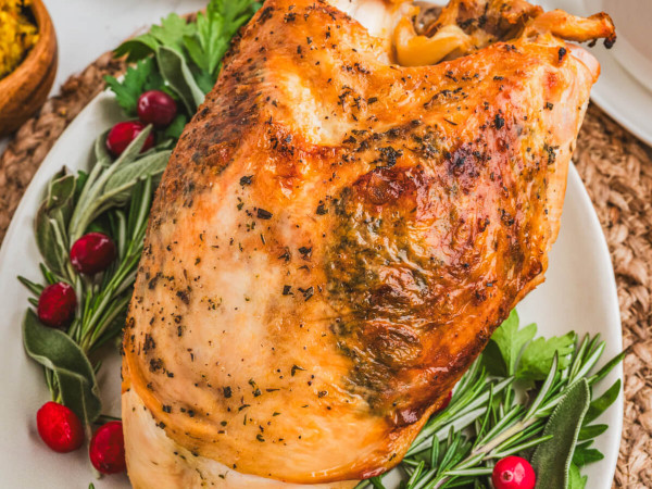 Turkey Breast with Herbs, Slow Cooked