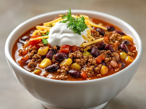 Fiery Turkey Beer Chili Delight