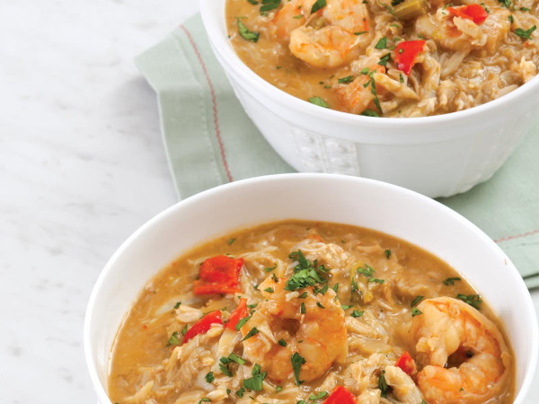 Shrimp Soup with a Cajun Twist