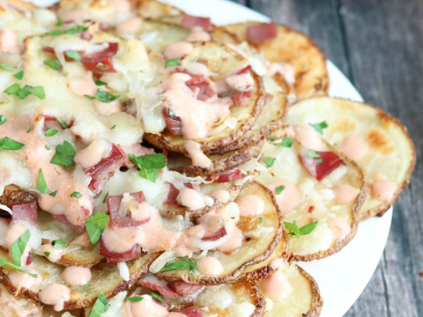 Reuben-Inspired Nachos for Two