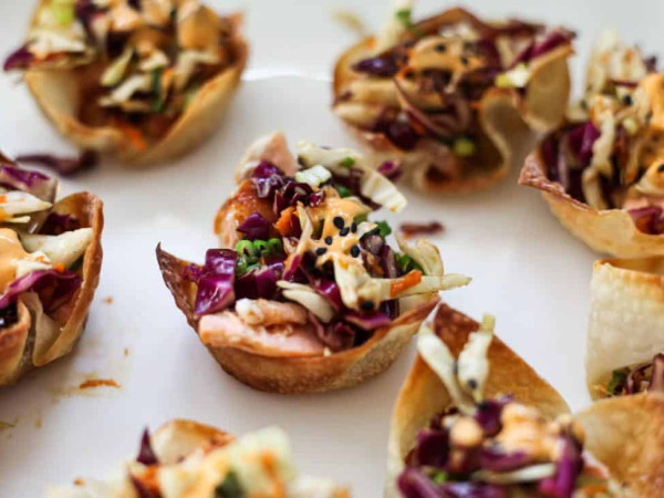 Salmon Wontons Baked to Perfection