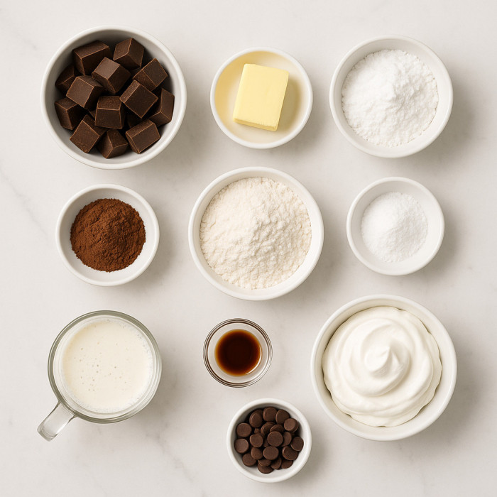 Chocolate brownie indulgence ingredients