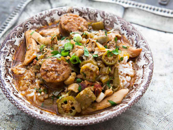 Speedy Sausage and Chicken Gumbo Recipe