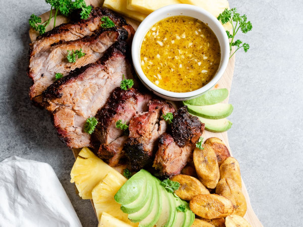 Succulent Pork with Mojo Sauce