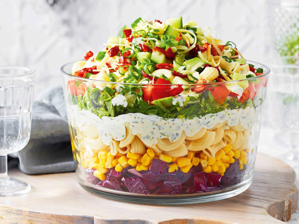 Christmas-themed Pasta Salad