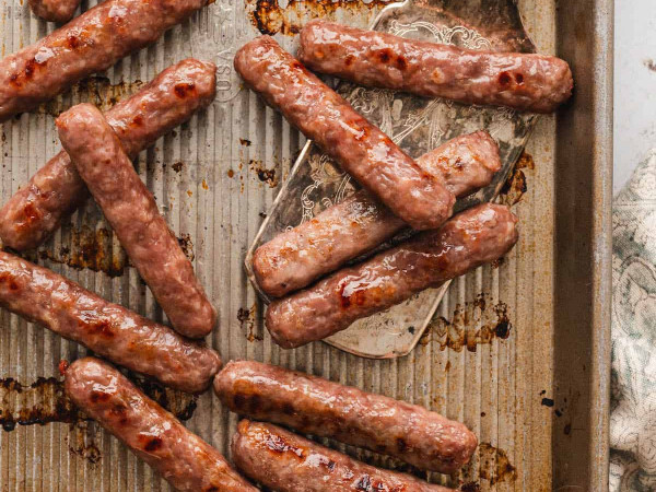 Homemade Breakfast Sausage Cooked in the Oven