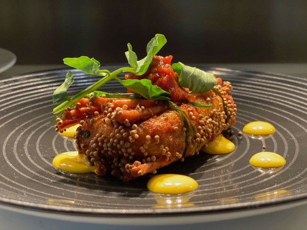 Pretzel-Crusted Crab Cakes