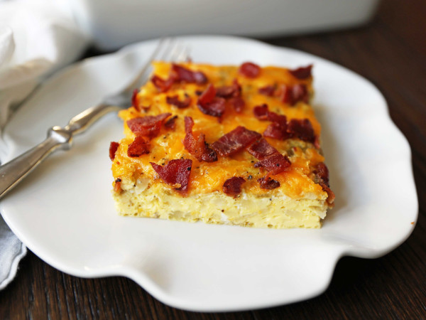 Cheesy Bacon Morning Casserole
