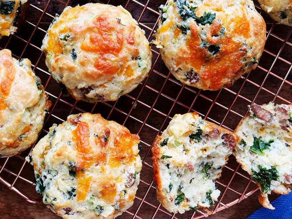 Delicious Savory Muffins with Sausage and Cheese