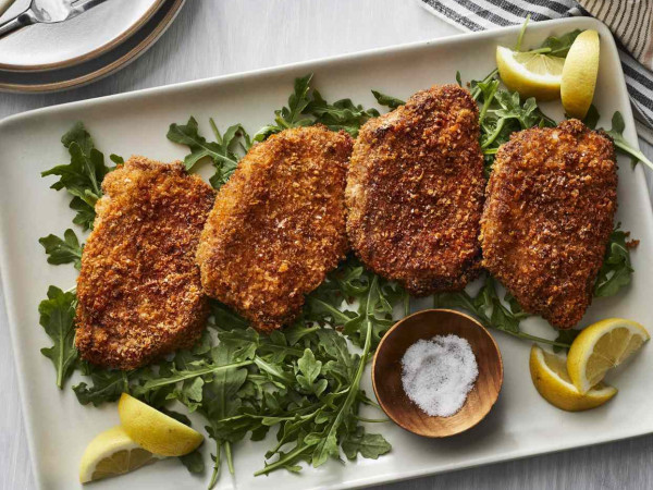 Keto Air Fryer Pork Chops with a Crunchy Pecan Coating