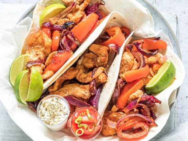 Crispy Air Fried Turkey Fajitas