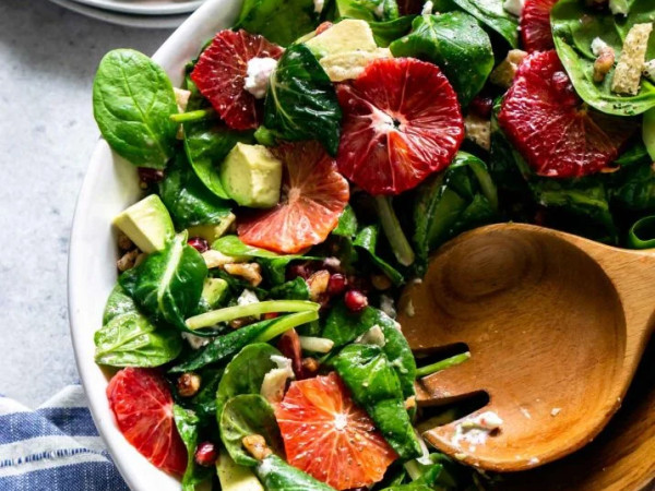 Salad of Blood Oranges and Caramel Dressing