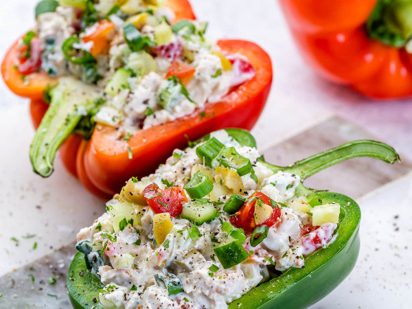 Chicken Salad in Mini Bell Peppers