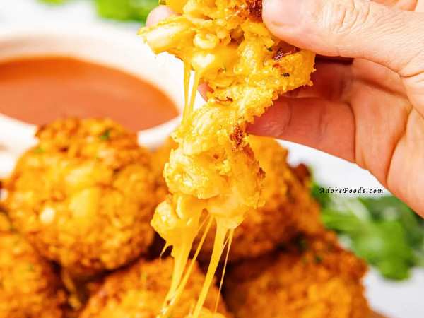 Crunchy Ranch Mac and Cheese Balls Cooked in the Air Fryer