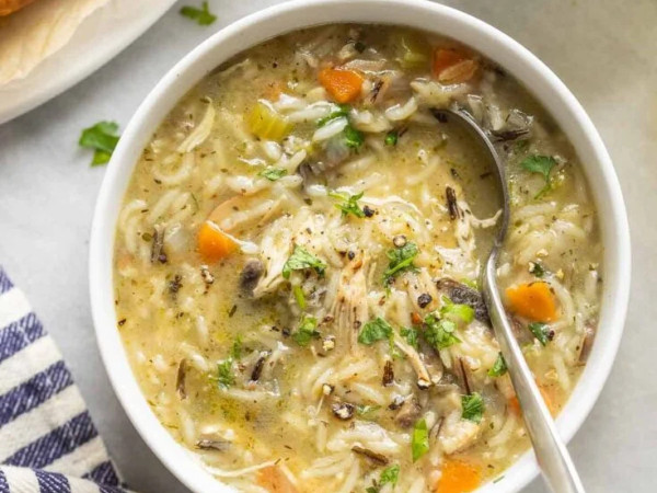 Easy Chicken and Wild Rice Soup Made in the Instant Pot®