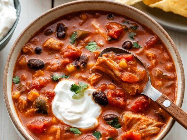 Spicy Chicken Chili Perfect for Game Day